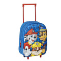 School Rucksack with Wheels The Paw Patrol Blue 25 x 31 x 10 cm