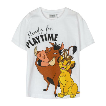 Child's Short Sleeve T-Shirt The Lion King White