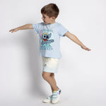 Children's Pyjama Stitch Light Blue