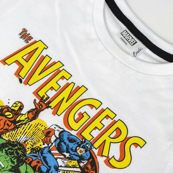 Child's Short Sleeve T-Shirt Marvel White