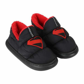 House Slippers Superman Black