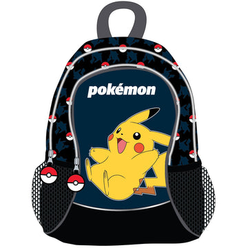 School Bag Pokémon Pokeball Blue Black 30 x 40 x 15 cm