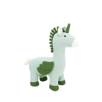 Fluffy toy Crochetts AMIGURUMIS MAXI Green Unicorn 98 x 88 x 33 cm