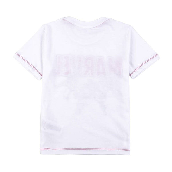 Child's Short Sleeve T-Shirt Marvel White