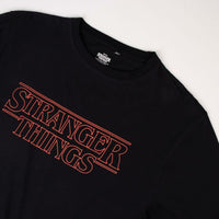 Child's Short Sleeve T-Shirt Stranger Things Black