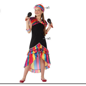 Costume for Adults Rumbera Multicolour