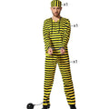 Costume for Adults Yellow Male Prisoner