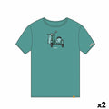 Unisex Short Sleeve T-Shirt Cállate la Boca Turquoise Sidecar M (2 Units)
