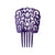 Ornamental comb My Other Me Purple (18 x 13 cm)