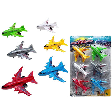 Playset Aeroplane Multicolour 6 Pieces