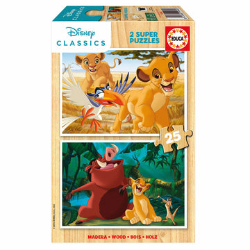 2-Puzzle Set The Lion King Classics 25 Pieces