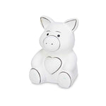 Paint Your Own Money Box Pig Ceramic 9 x 11,8 x 8,5 cm (12 Units)