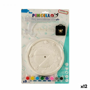 Craft Game Plaster Watch 3 x 43 x 27 cm (12 Units)
