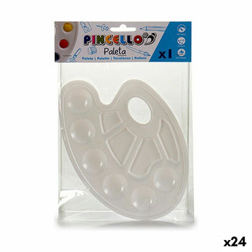 Palette White Plastic 19,5 x 1 x 26 cm (24 Units)