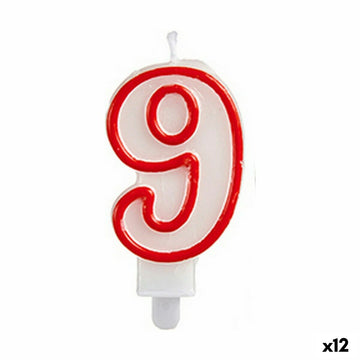 Candle Birthday Number 9 (12 Units)