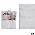 Bath towel 50 x 90 cm White (6 Units)