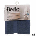 Bath towel 50 x 0,5 x 90 cm Blue (6 Units)