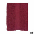 Bath towel Maroon 90 x 0,5 x 150 cm (3 Units)