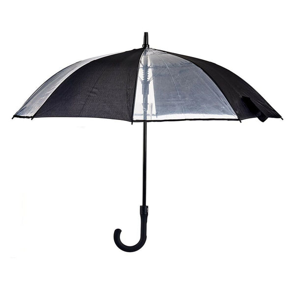 Umbrella Black Transparent Metal Cloth 96 x 96 x 84,5 cm (24 Units)