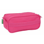 Triple Carry-all Benetton Raspberry 21,5 x 10 x 8 cm Fuchsia