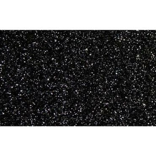 Eva Rubber Fama Glitter Black 50 x 70 cm (10 Pieces)