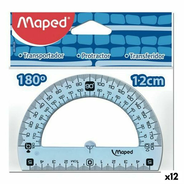 Semicircle Maped Geometric 180º Set Plastic (12 Units)