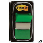 Sticky Notes Post-it Index 25 x 43 mm Green (3 Units)