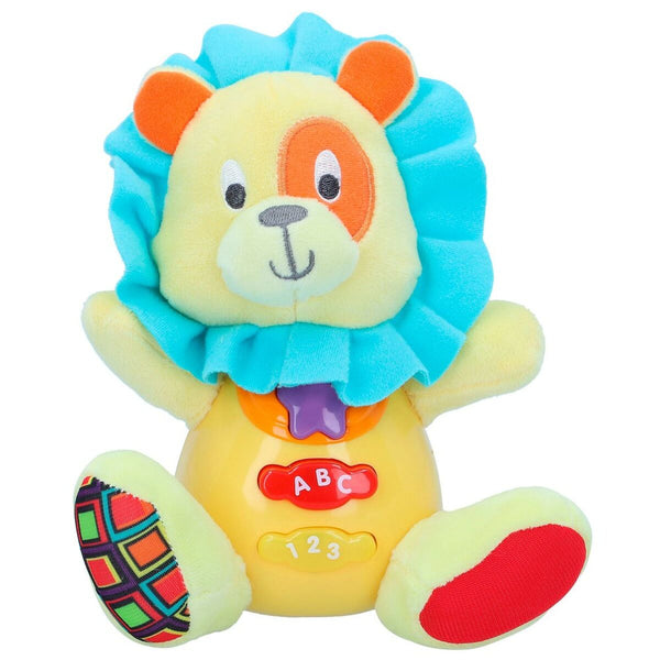 Soft toy with sounds Winfun Lion 15 x 15 x 9 cm (6 Units)