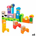 Construction set Woomax animals 32 Pieces (6 Units)