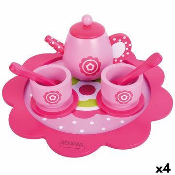 Tea set Woomax Toy 9 Pieces (4 Units)