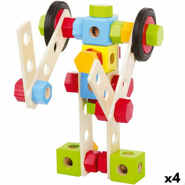 Construction set Woomax 80 Pieces (4 Units)