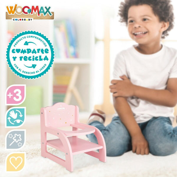 Chair for Dolls Woomax 16,5 x 21 x 20 cm Pink 6 Units