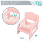 Chair for Dolls Woomax 16,5 x 21 x 20 cm Pink 6 Units