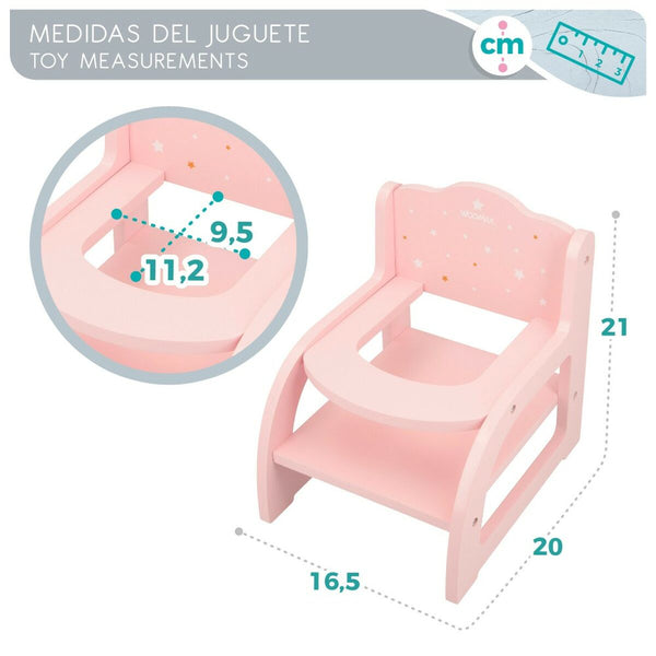 Chair for Dolls Woomax 16,5 x 21 x 20 cm Pink 6 Units