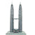 3D Puzzle Colorbaby Petronas Towers 27 x 51 x 20 cm (6 Units)