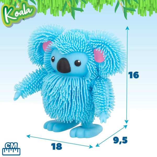 Fluffy toy Eolo Jiggly Pets Koala 18 x 16 x 9,5 cm (4 Units)