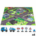 Play mat Speed & Go Accessories Cars Road Cloth Plastic (6 Units)