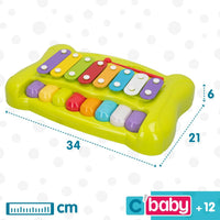 Musical Toy Colorbaby Metal Plastic 34 x 6 x 21 cm (6 Units)