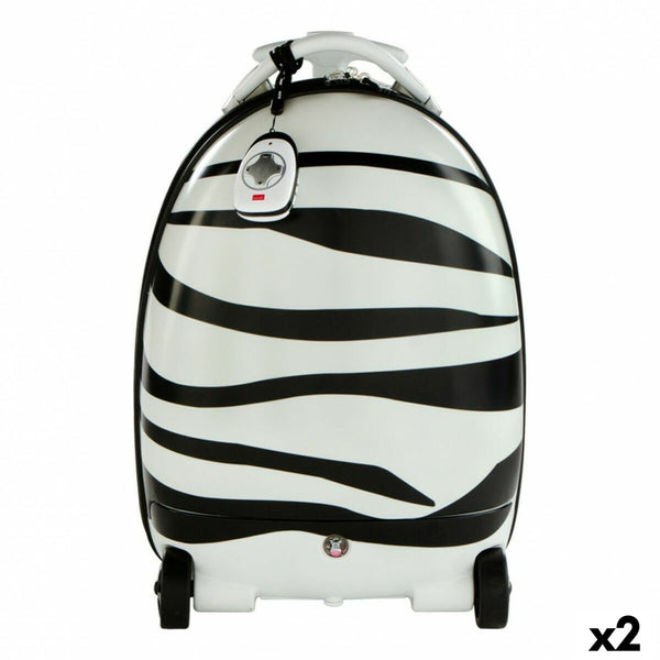 Trolley Backpack Rastar Children's Radio control Zebra 2,4 GHz 34 x 48 x 27,5 cm (2 Units)