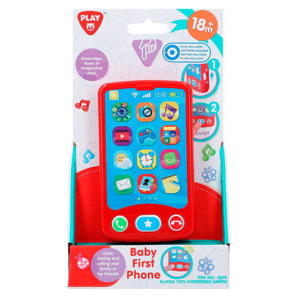Toy telephone PlayGo Red 6,8 x 11,5 x 1,5 cm (6 Units)