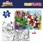 Child's Puzzle Spidey Double-sided 24 Pieces 70 x 1,5 x 50 cm (6 Units)