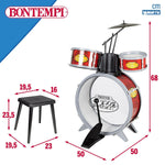 Drums Bontempi Red Plastic 50 x 68 x 50 cm (7 Pieces) (2 Units)