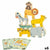 Building Game + Figures Woomax animals 16 Pieces 7 x 7 x 1,5 cm (6 Units)