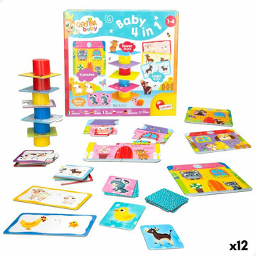 Puzzle Lisciani Carotina Baby 16 x 1 x 16,5 cm Farm 4-in-1