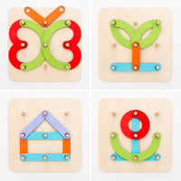 Wooden Set for Making Letters and Numbers Koogame InnovaGoods 27 Pieces