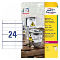 Adhesives/Labels Avery L4718-20 Polyester