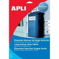 Adhesives/Labels Apli 12121 Polyester White 100 Sheets 210 x 297 mm
