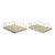 Tray DKD Home Decor Polypropylene (PP) MDF Wood (2 pcs)