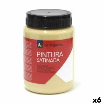 Tempera La Pajarita Siena L-04 Yellow Satin finish School (35 ml) (6 Units)