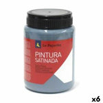 Tempera La Pajarita Metallic L-34 Blue Satin finish School (35 ml) (6 Units)